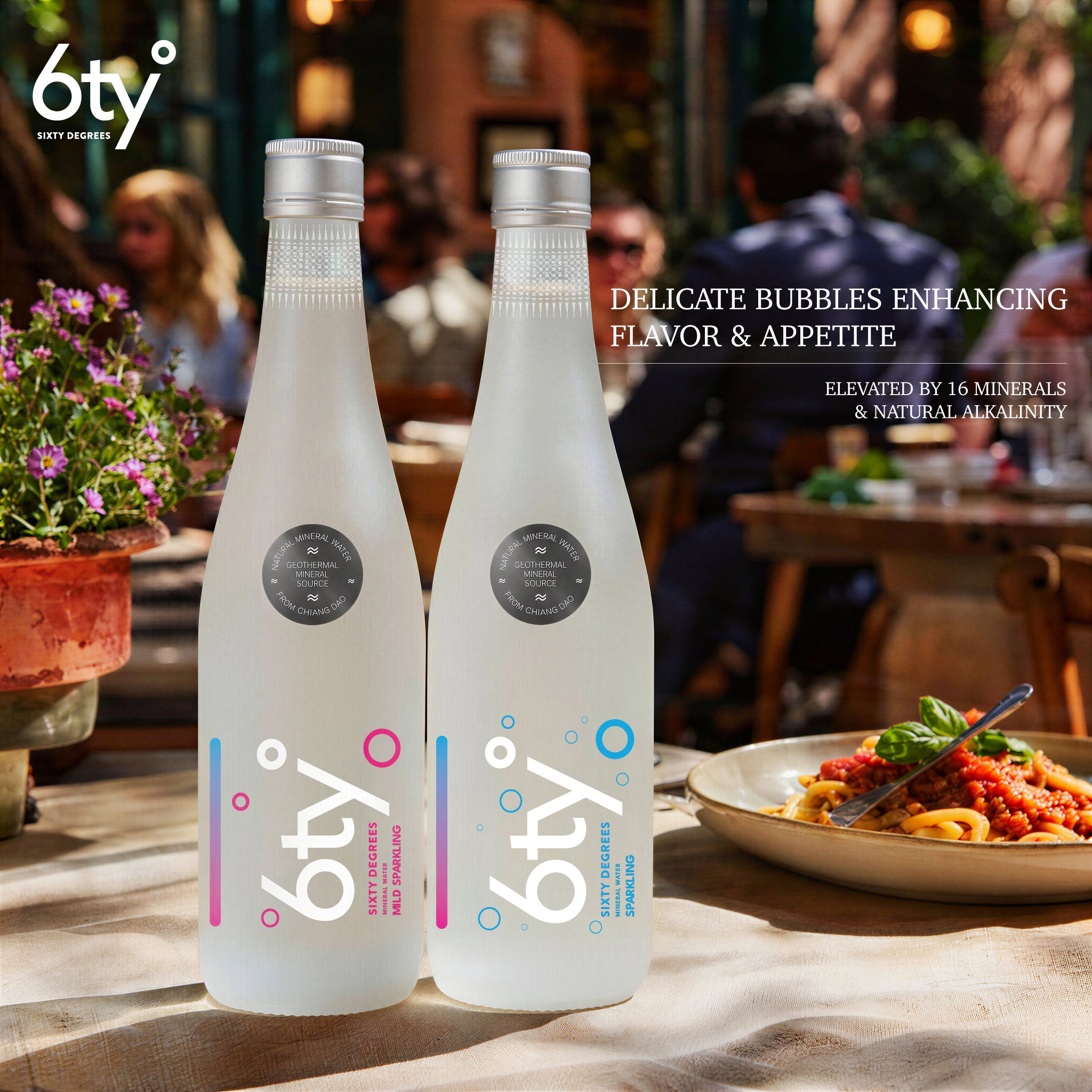 GLASS BOTTLE - MILD SPARKLING , SPARKLING